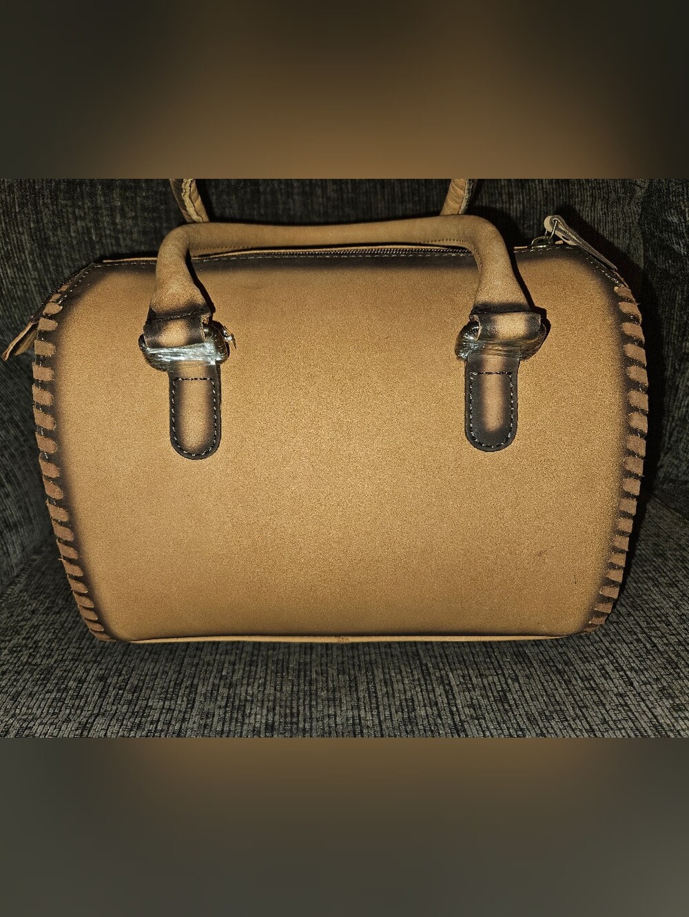 Medium Suede Speedy - Tan Western Bag
